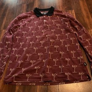 Stussy martini polo long sleeve shirt